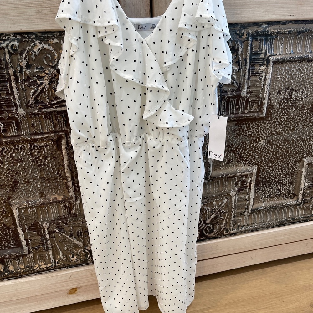 Dex Polka Dot Dress
